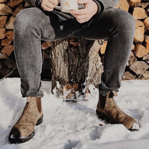 Blundstone Chelsea Boots Men’s Classics #585 Rustic Brown Sz 12 - Picture 2 of 13